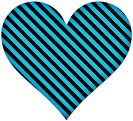 Corazones Png Free Image - Black And Blue Heart Png