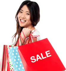 Women Shopping Png Image For Free Download - Shopping Bag Sale Transparent Background