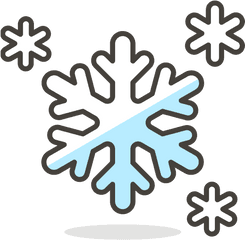 Icon Of 780 Free Vector Emoji - Clipart Snowflake Png