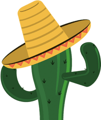 Cactus And Sombrero Icon - People Are Welcoming In Mexico Png