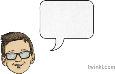 Boys Head With Speech Bubble Illustration - Twinkl Speech Bubble With Boy Png