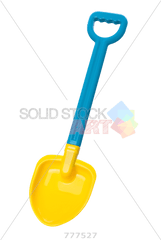 Stock Photo Of Blue And Yellow Toy - Cartoon Shovel Transparent Background Png