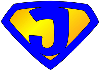 Jesus Superhero Logo Clip - Superman Logo Letter J Png