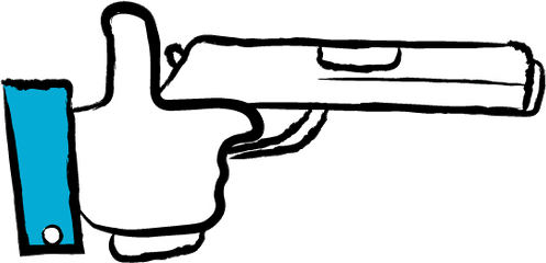 Bang Sticker Gif By Downsign - Gun Barrel Png