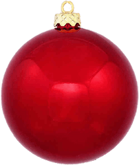 Single Red Christmas Ball Png Image - Transparent Red Christmas Ball Png