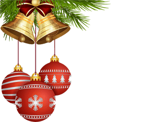 Santa Claus Christmas Tree Gift - Transparent Background Christmas Balls Png