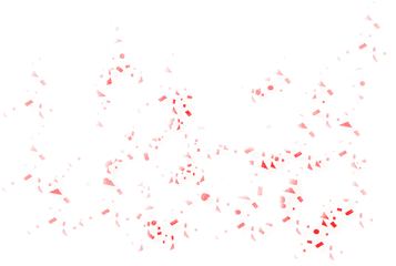 Red Confetti Transparent Png Clipart - Colorfulness