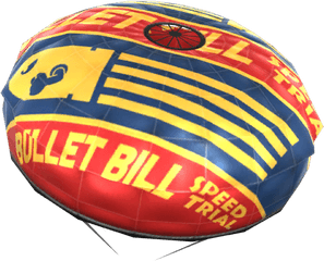 Bullet Bill Parachute - Bullet Bill Parachute Mario Kart Tour Png