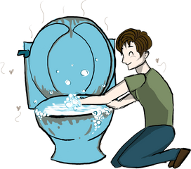 Download Clipart Toilet Flush - Cartoon Full Size Transparent Washing Hands Cartoon Png