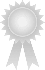 Grey Ribbon Png Image Arts - Silver Award Ribbon