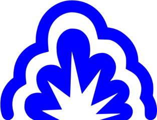 Blue Smoke Explosion Icon - Free Blue Explosion Icons Gas Explosion Icon Png