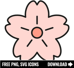 Free Sakura Flower Icon Symbol Png Svg Download - Failure Icon Png