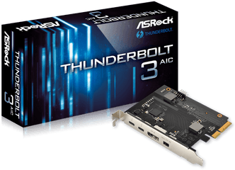 Asrock U003e Thunderbolt 3 Aic - Pci E To Thunderbolt 3 Png