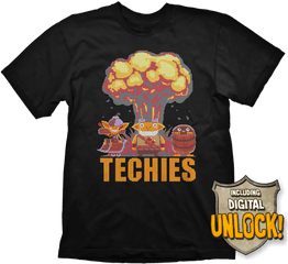 Techies Mushroom Cloud Ingame Code - T Shirt Dota 2 Techies Png