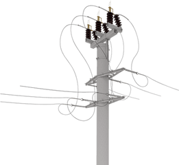 Surge Arrester Medium Voltage - Vertical Png