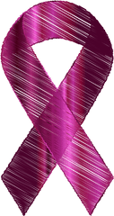 Sketched Pink Ribbon Free Svg - Silk Png