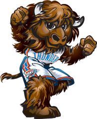 Okc Thunder Png Download Free Clip Art - Okc Thunder Mascot Clipart