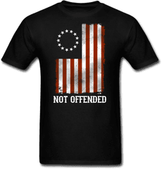 Details About Not Offended Betsy Ross 1776 American Flag Patriot Menu0027s T - Shirt Union Flag And Confederate Flag Png