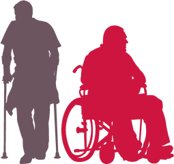 Silhouette Man Wheelchair Png - Silhouette Man Wheelchair