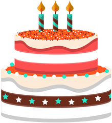 Candles Birthday Cake Illustration Png Pasteles