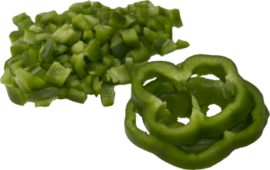 Download Chopped Pepper - Chopped Green Bell Pepper Png