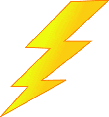 Lightning Bolt Yellow - Lightning Bolt Zeus Thunderbolt Png