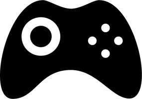Pic Silhouette Gamepad PNG Free Photo