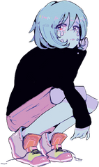 Anime Freetoedit Uwu Png Sticker - Aesthetic Anime Girl Transparent