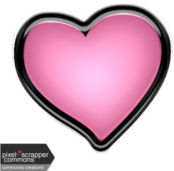 Winter Puffy Sticker Light Pink Heart - Puffy Pink Heart Png