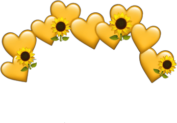 Pin De Daniela Uribe Ponce Em Tus Me - Yellow Heart Crown Png