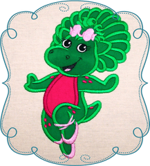 Barney And Friends Clipart - Snoopy Embroidery Designs Png