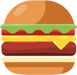 Burger Fast Food Hamburger Free Icon Of And Beverages - Hamburger Icon Png