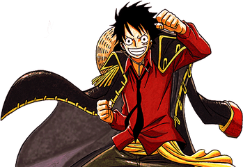 Download Luffy Vs Natsu And Gray - One Piece Luffy Black Gol D Roger Png