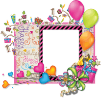 Cake Picture Frame Birthday Free Photo PNG