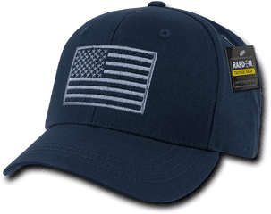 T76 - Tactical Operator Cap American Flag Subdued Dark Blue Baseball Cap Png