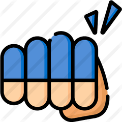 Punch - Free Gestures Icons Fist Png