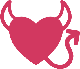 Free Online Heart Shape Peach Vector For - Little Demon Logo Png