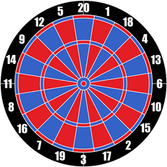 Free Image - Vector Dartboard Target Darts Dart Black And White Png