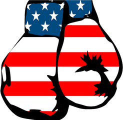 Donu0027t Pull Your Punches Bernie What Sanders Needs To Do - American Flag Usa Boxing Gloves Png