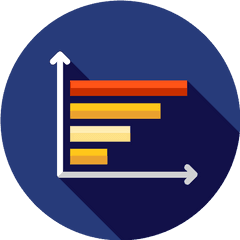 Bar Chart Graph Vector Svg Icon - Vertical Png