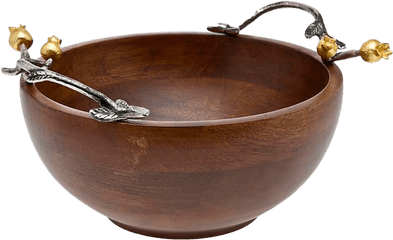 Godinger 72304 Golden Blossom Wood - Cookware And Bakeware Png