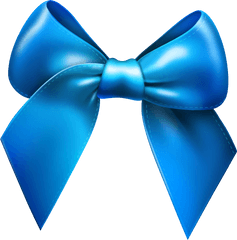 Ribbon Clip Art - Cartoon Blue Bow Png