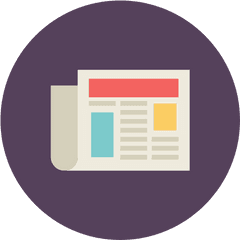 Newspaper Document Text News Free Icon Of Flat Retro - Icon Png