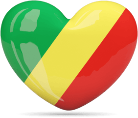 Heart Icon Illustration Of Flag Republic The Congo - Republic Of Congo Flag Heart Png