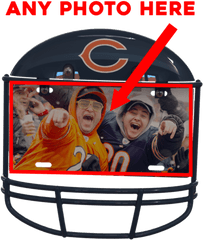 Chicago Bears Custom Metal Photo - Chicago Bears Png