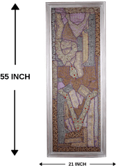 Silver Frame Tapestry - Motif Png