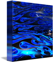 Blue Flames By Shawn Sullivan - Vertical Png