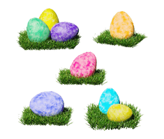 Decorative Egg Easter Colorful Photos - Free PNG