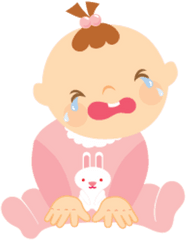 Download Hd Baby Crying Clipart Clip Art - Baby Icon Girl Baby Crying Clip Art Png