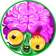 Download Crazy Brain Circled - Crazy Brain Png Image With No Skin Agario Brain